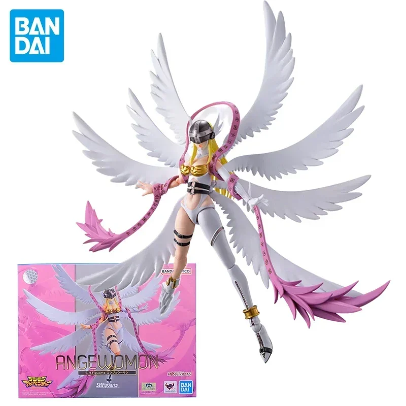 

In Stock Bandai SHFiguarts Digimon Anime Model ANGEWOMON Action Figure THE ROBOT SPIRITS Plastic Assembly Model Toys