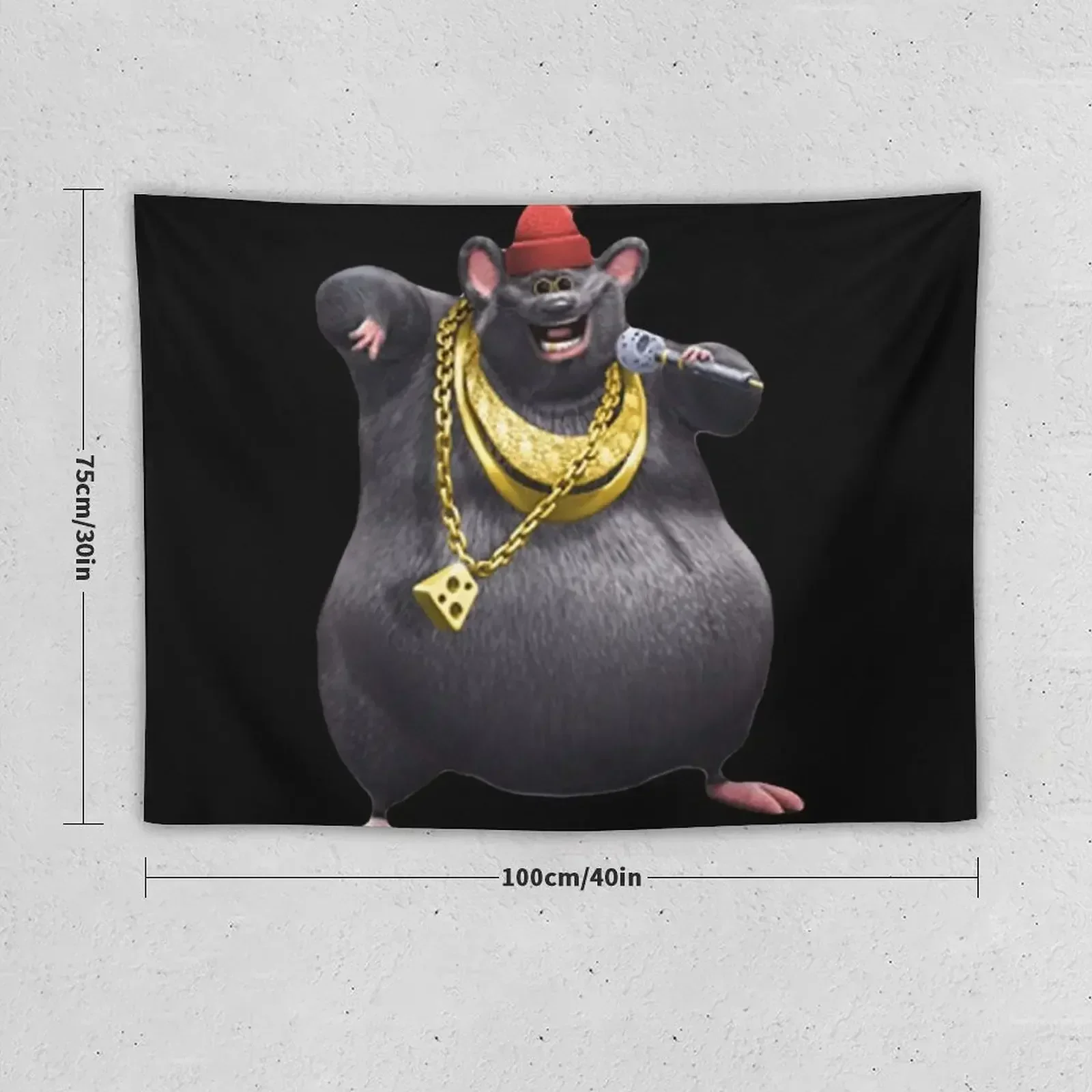 Biggie Cheese Tapestry Funny Bedroom Decor Custom Wall Decor Hanging Tapestry