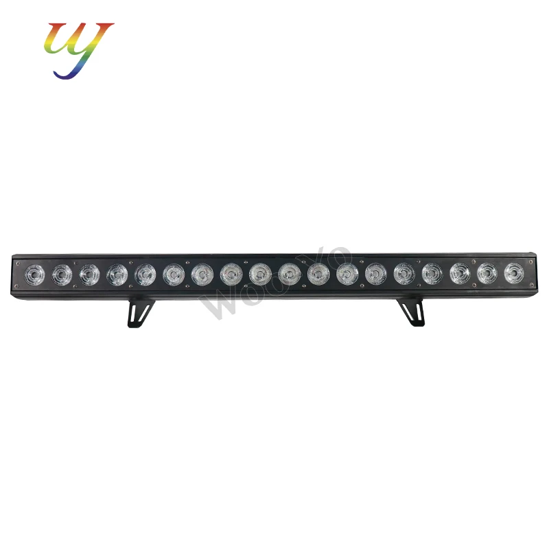 aicpose 18x18W RGBWA UV 6in1 LED Pixel Control Wall Washer Light Bar DMX512 Single Independent Control DJ Disco Lights