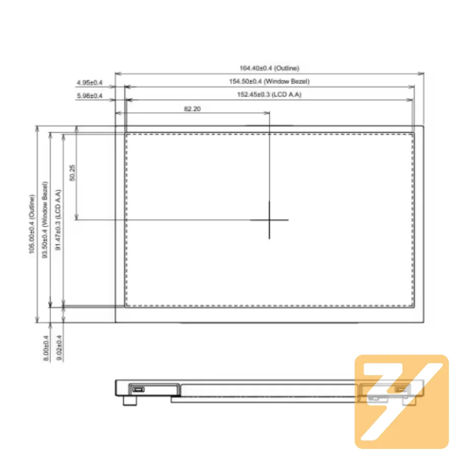 

TX18D212VM0BAA 1000nit brightness 7inch 1280*768 WLED TFT-LCD Screen Panel with VGA Driver board