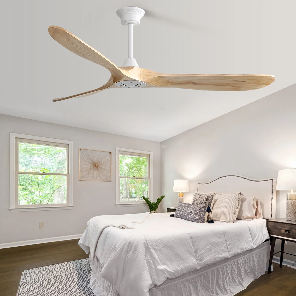 Sofucor Modern 60-inch Ceiling fan  DC 6-speed high wind with remote control