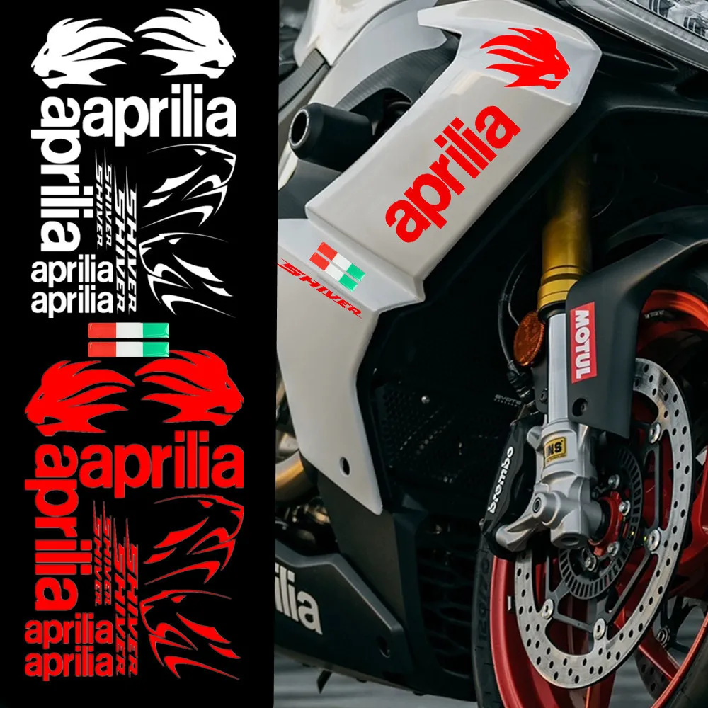 Motorcycle Reflective Sticker Fuel Tank Fairing Wheel Hub Epoxy Decal For Aprilia SHIVER 750 900 FACTOR RSV RS Tuono SR50