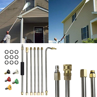 Power Washer Gutter Cleaning Tools Telescoping Replacement Lances Set For Car Washing High Pressure Water Gun M141/4 Accessories
