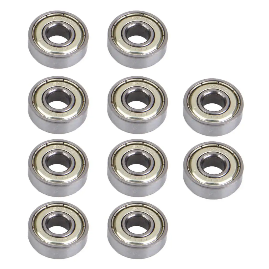 10 Pcs Replacement Skateboard Bearings 608 Zz (-7), Roller Skate,