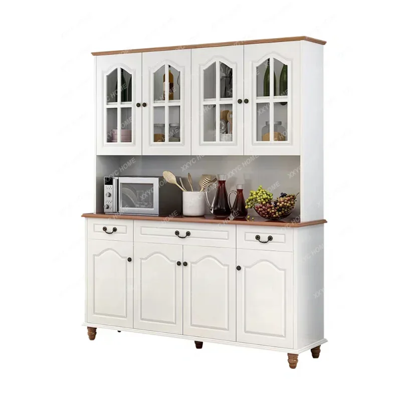 

Wine Cabinet American Microwave Oven Cupboard Mediterranean Sideboard Living Room Locker Paint Tea Cabinet