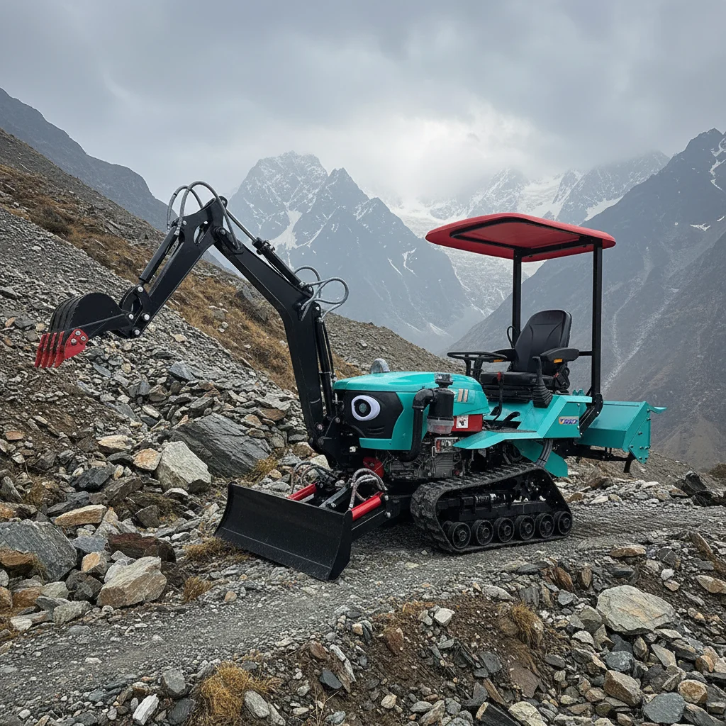 Customize Durable Agricultural Tractor with Ditching, Trencher, Bulldozer, Excavator for Land Clearing and Farming