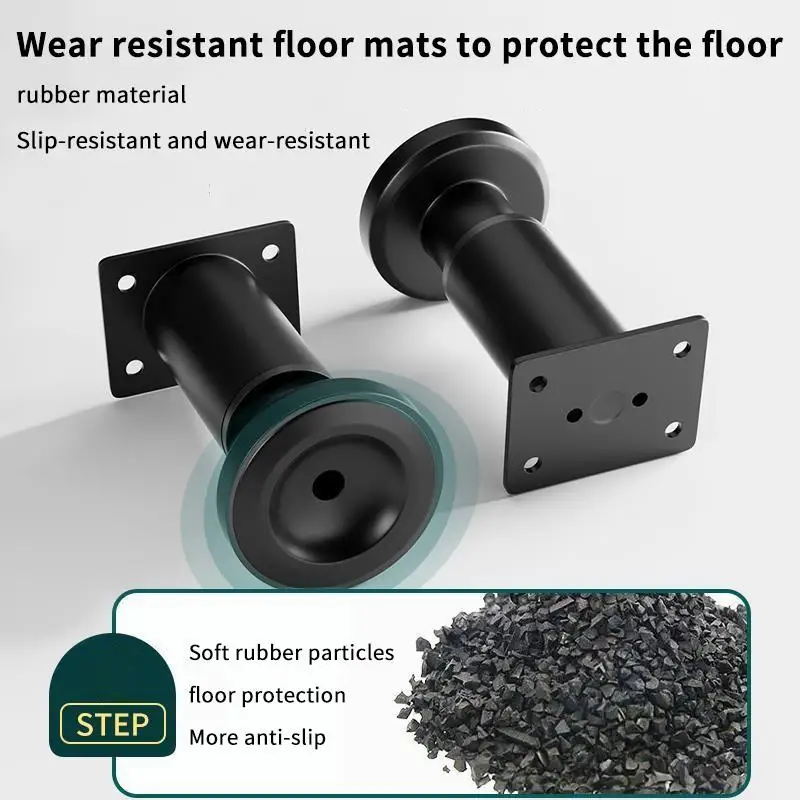 Adjustable Metal Cabint Table Legs Heavy Duty Kitchen Bed Support Sofa Furniture Legs Adjustable Support Feet
