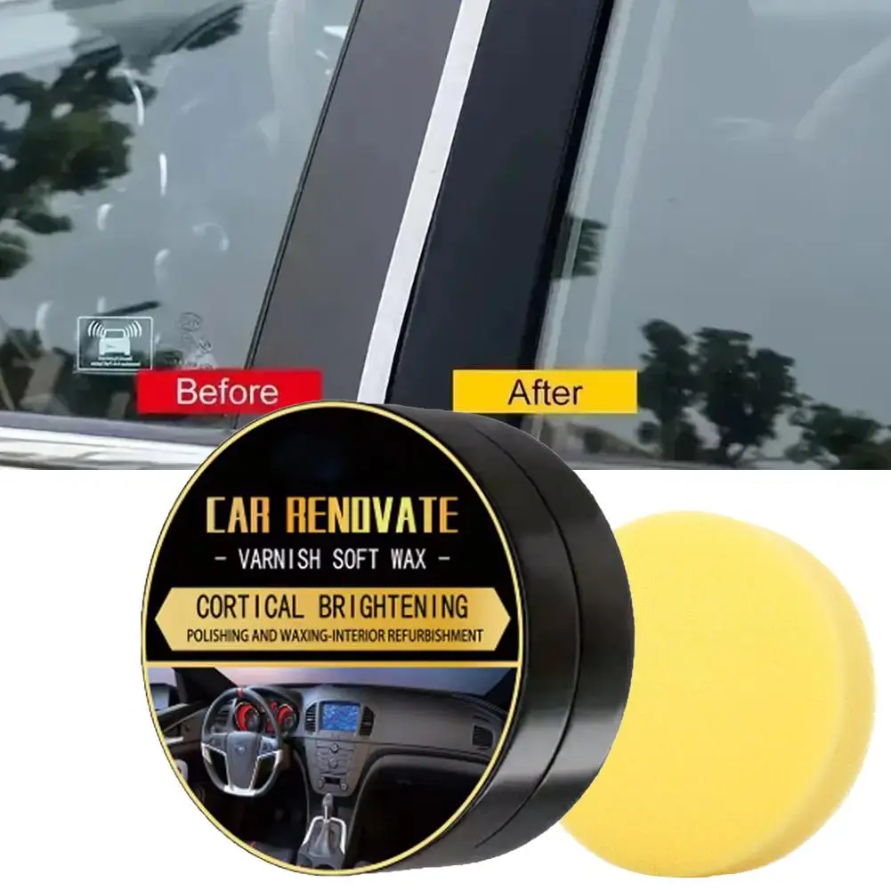 

Воск для ремонта салона автомобиля, средства по уходу за автомобилем, новый набор для ухода за автомобилем без запаха ﻿ Технология 50г+губка G9b5