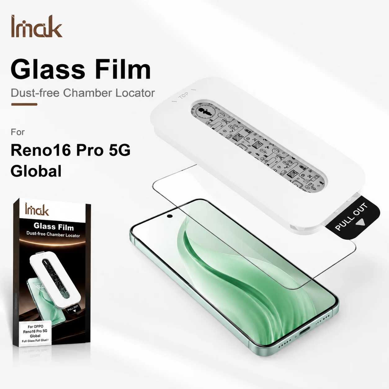 Tempered Glass For Reno16 Pro Reno 16 5G Global Dust-free Protector Film HD Clear 9H Hardness FM0006