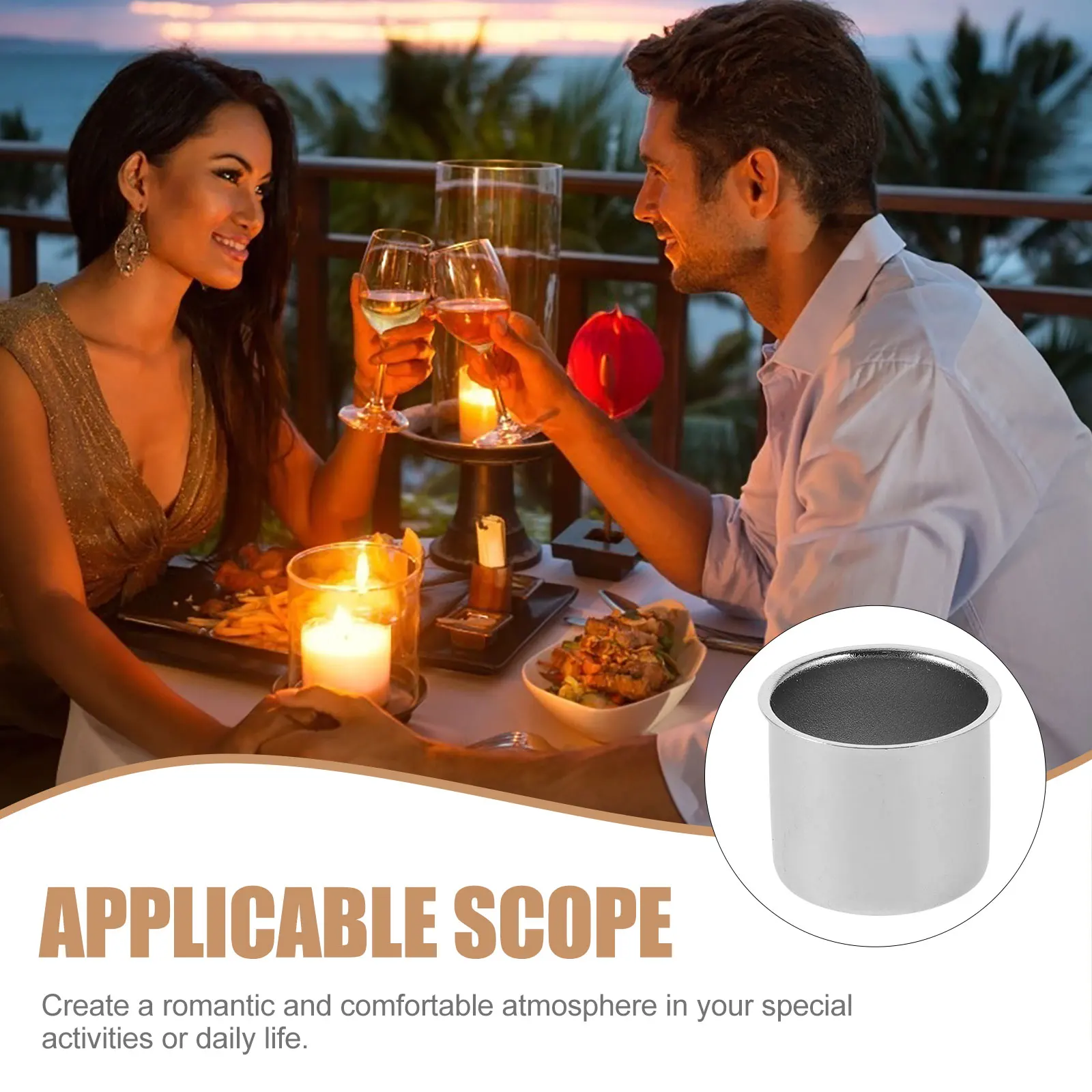 

10pcs Cups Metal Aromatherapy Cups 23x20x0 5mm Random Color Nickel Copper Home Decor Drip Protectors DIY