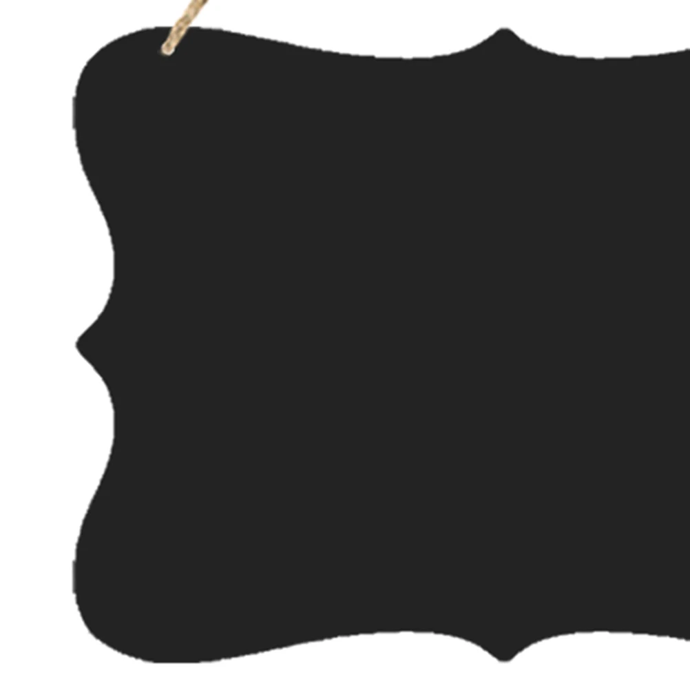 

2Pcs Blackboard Hanging Decorative Boards Double Sided Mini Chalkboard with Rope for Message Writing Wall Sign Home Decor