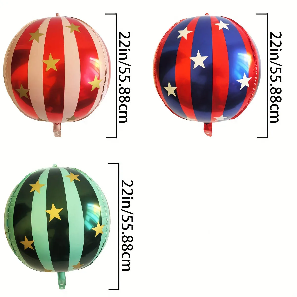 3/6 قطعة 22 بوصة مخطط ستار احباط بالونات ديكور المنزل KTV مول مدرسة الزفاف عيد الميلاد بالونات للزينة هدايا ذاتية الصنع #4