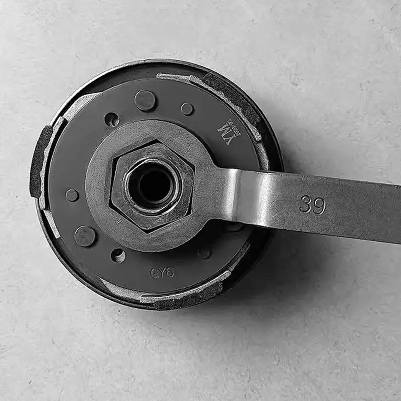 Scooter Double Head Pulley Removal Wrench Chave de Aço Hexagonal para Remoção de Embreagem Punho Ergonômico Motocicleta Multifuncional