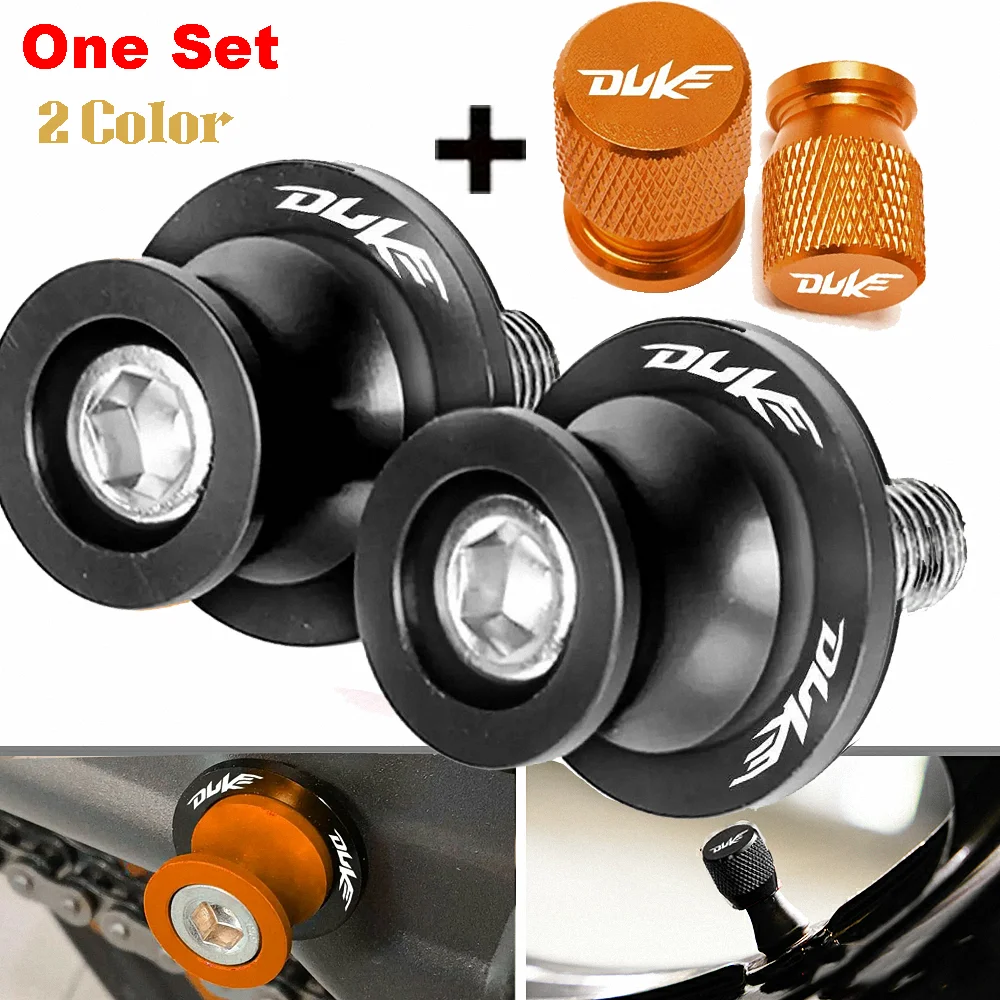 For KTM Duke Swingarm Spool Slider Cover Tires Air Valve Cap Motorcycle Accessories Super R 125 200 250 390 690 790 890 990 1290