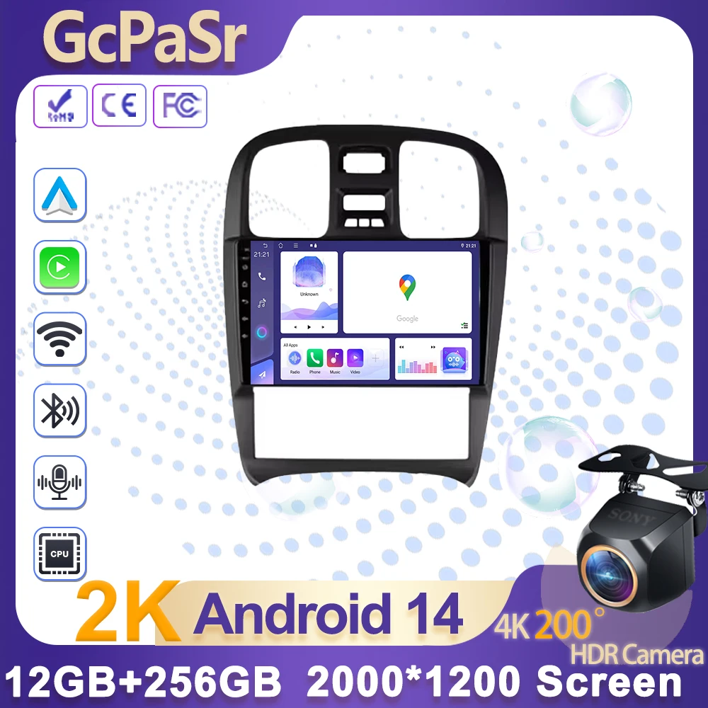 

Car Radio Autoradio for Hyundai Sonata EF 2001-2012 Unit Multimedia Player GPS Wireless Carplay Screen Android Auto wifi GPS 4G