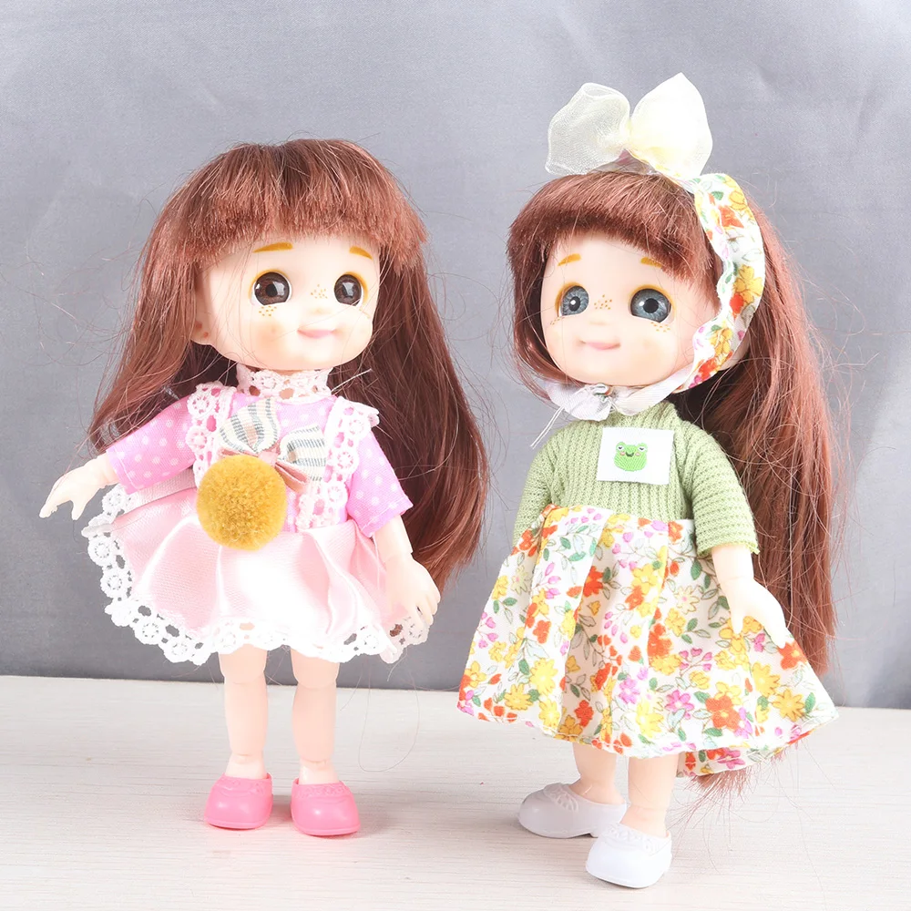 Bjd doll full set cheap fast delivery 13 Movable Joint Long Hair Blue Eyes Toy Little Girl Dress Up Make Up