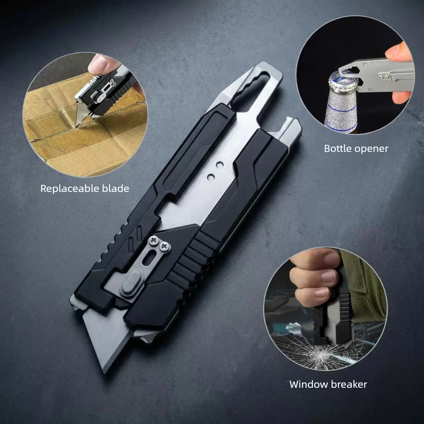 Best-Selling EDC Multifunctional Art Knife Portable Pry Bar Aluminum Alloy Unboxing Tool for Cutting Rope