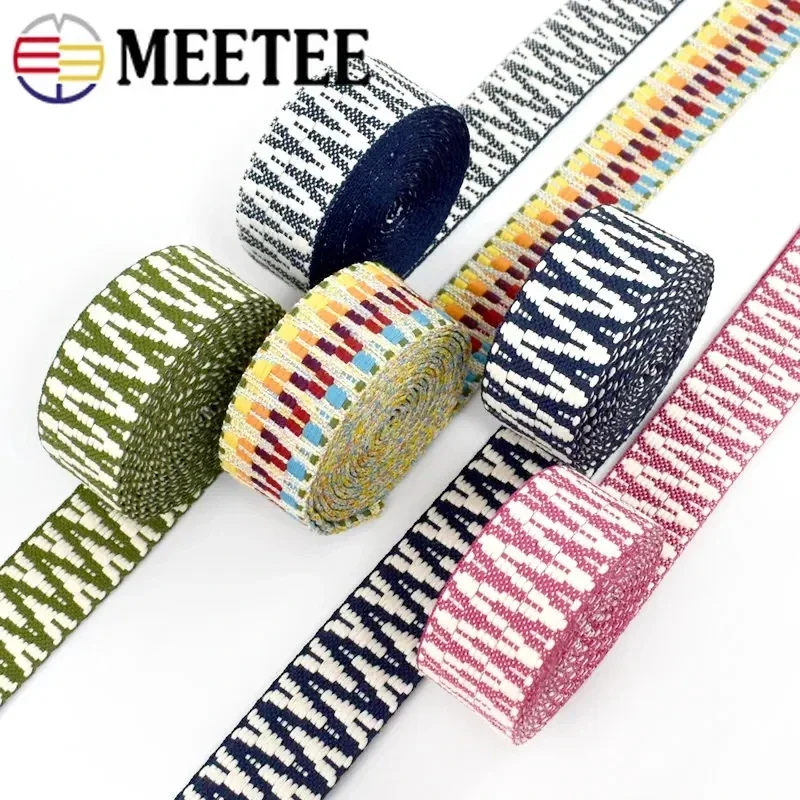 

5/10/20Yards 38/50mm Jacquard Webbing Ethnic Boho Ribbon Bag Strap Garment Belt Backpack Decor Tape DIY Sewing Accessories