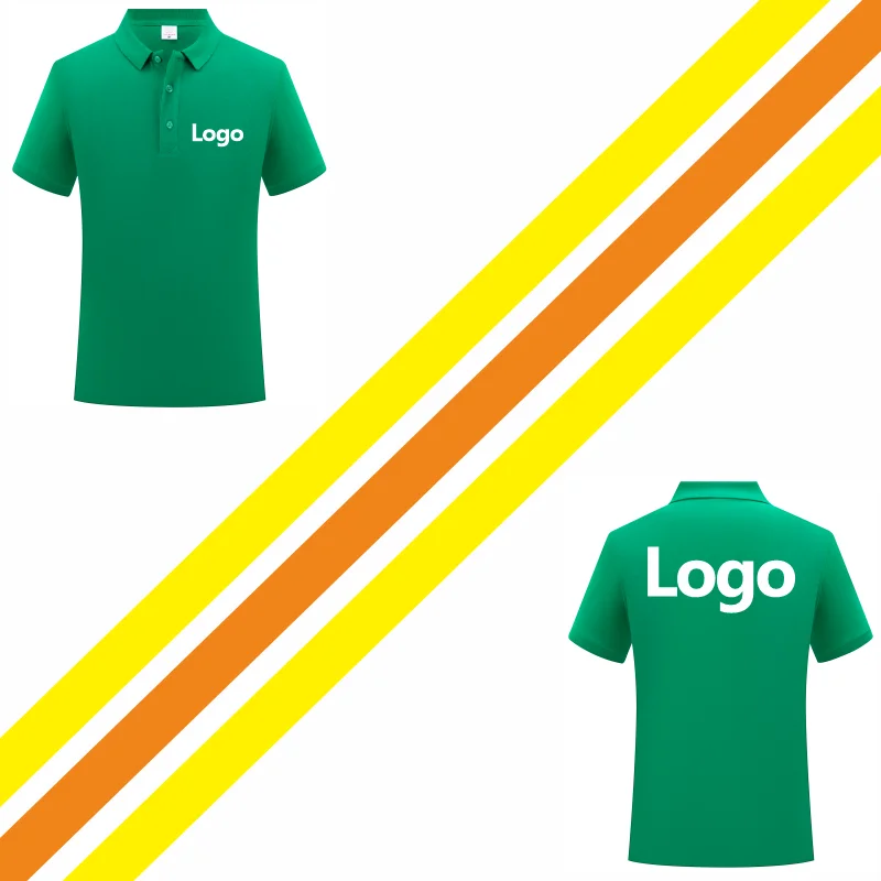 Free Print High-Quality Pure Cotton Polo Shirt Custom Logo Print Personal Design Tops Embroidery Summer Men And Women Cloth 2024