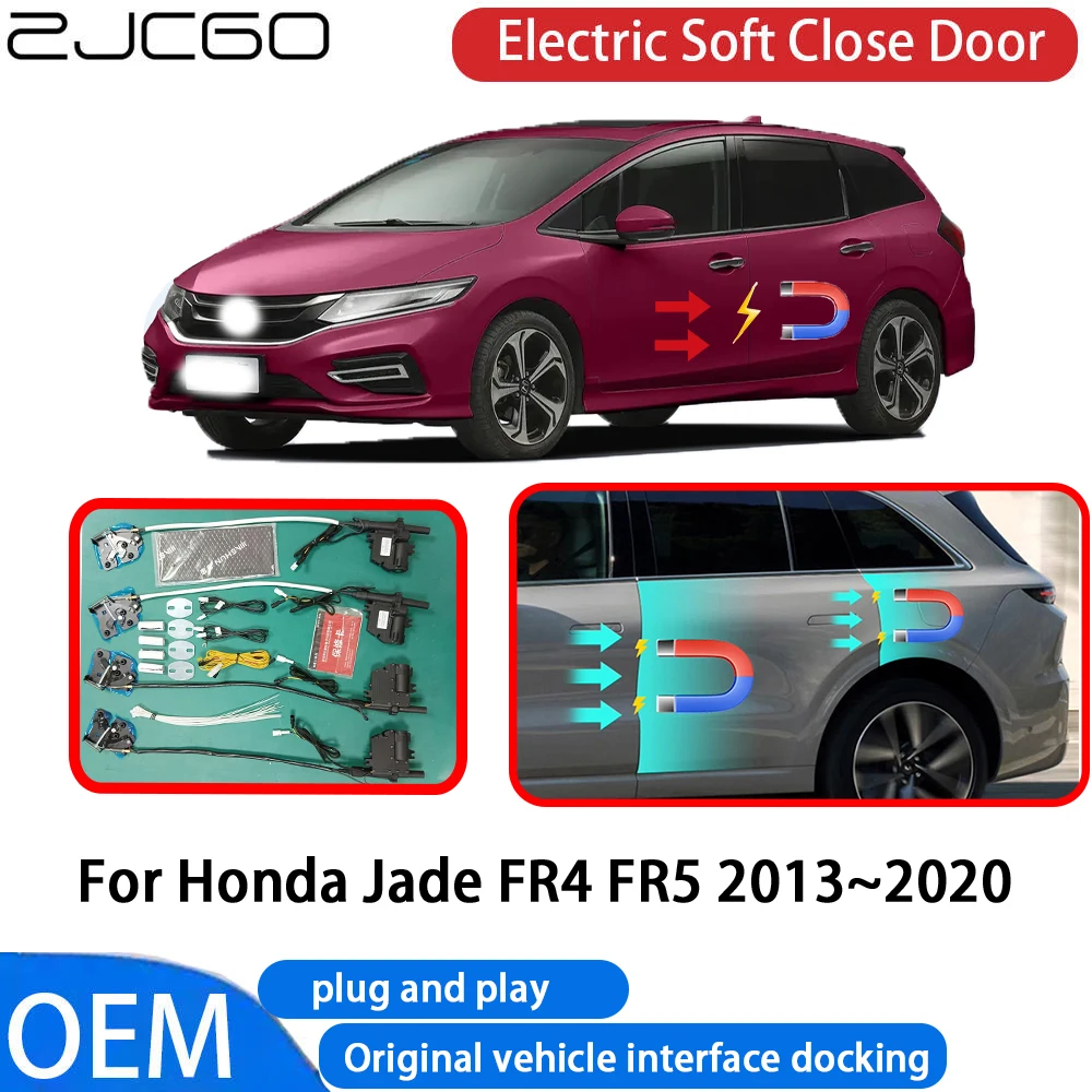 

ZJCGO for Honda Jade FR4 FR5 2013-2020 Car Automatic Electric Soft Close Door Closer System OEM Plug and Play Comfort Closing