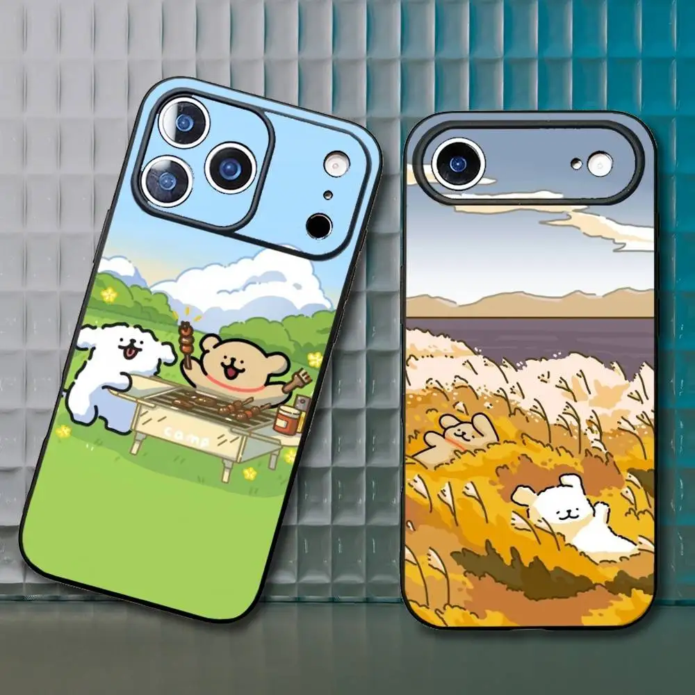 

Maltese Dog Funny Best Friend Phone Case For iPhone17,16,15,14,13,12,11 Plus,Pro Max,Soft Silicone Black Cover