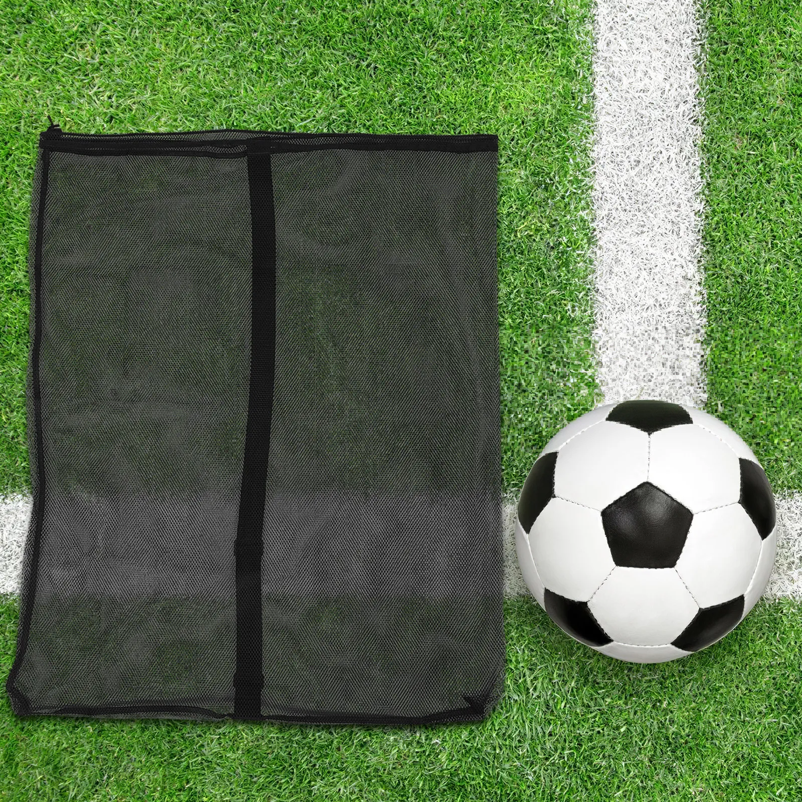

Sports Ball Bag Mesh Organizer Basketball Football Volleyball Storage Shoulder Strap Training Carry Bag Basketball Carry Net
