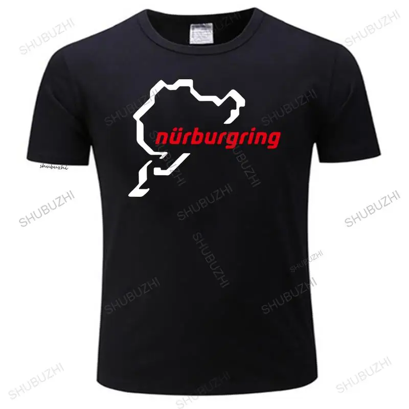 Luxuriöses Herren-T-Shirt aus Baumwolle mit O-Ausschnitt, heiß begehrt, klassisches Design, Auto, die Rennstrecke Nürburgring, lockere Oberteile für Ihn, Übergröße – Detail 5