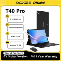Estreno mundial DOOGEE T40 Pro Tablet 12 ""IPS 2,4 K 20GB(8+12) 512GB Android 14 Helio G99 6nm 10800mAh 18W carga 7,6mm ultrafino