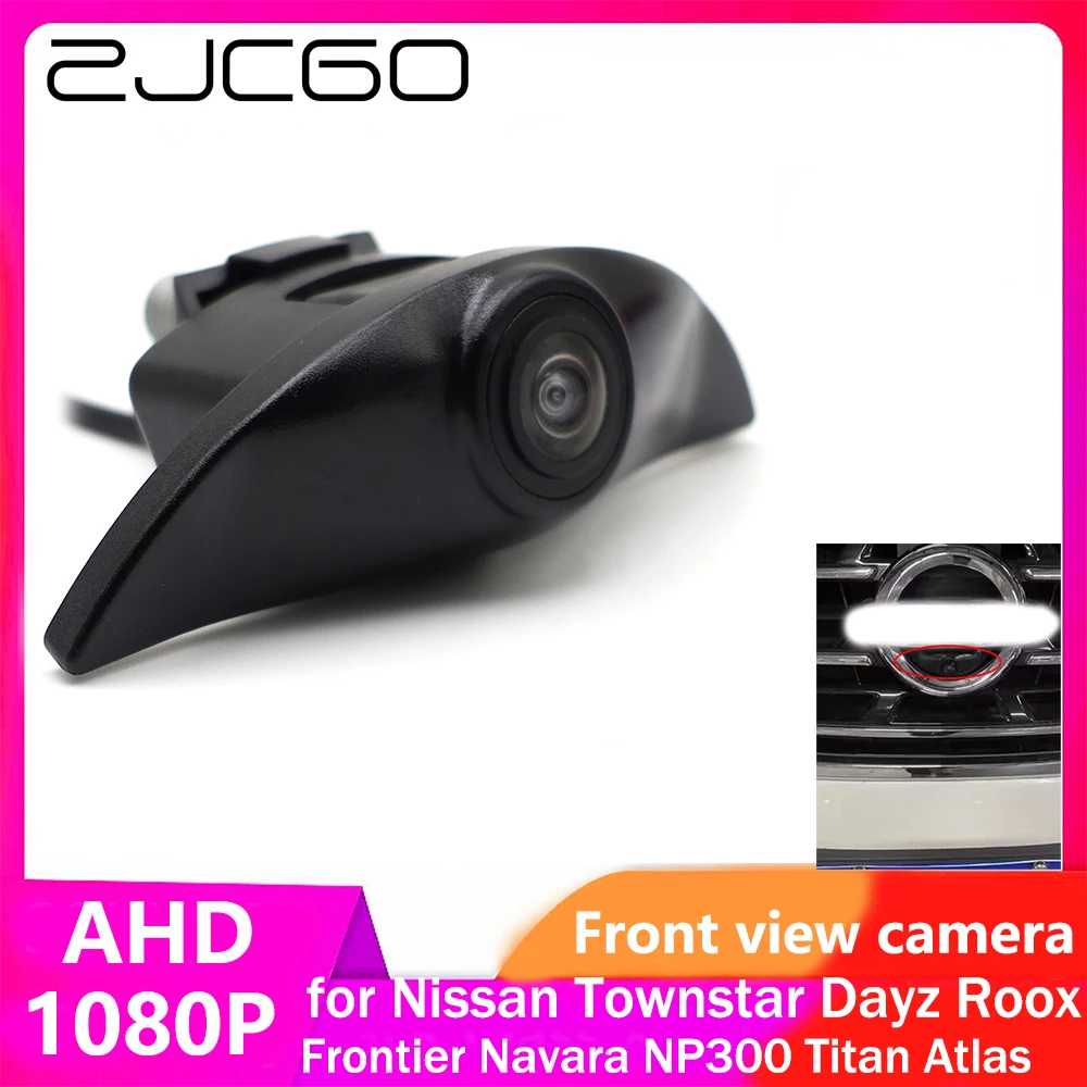 

ZJCGO AHD CVBS 1080P 170° Car LOGO Parking Front View Camera for Nissan Townstar Dayz Roox Frontier Navara NP300 Titan Atlas