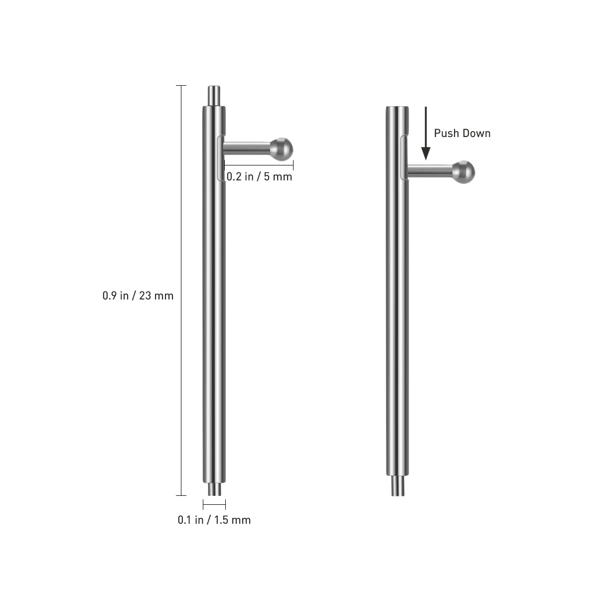 10 قطع من قضبان الربيع 1.5 ملم لاستبدال حزام الساعة، شريط زنبركي بديل لحزام الساعة #3