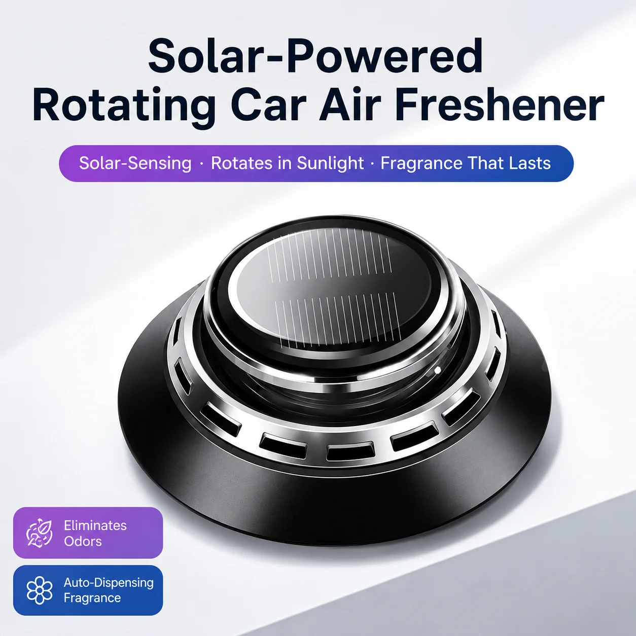 New Style Solar-powered Car Perfume Long-lasting High-end Car Fragrance Car Interior Air Freshener for Men and Women