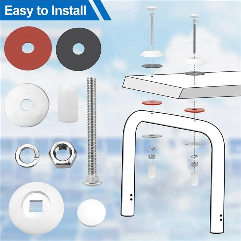 [NEW!ABKG】 2X DB-TB-M Diving Board Bolt Kit For Inter-Fab Two Hole Residential Diving Boards Mounting, For Inter-Fab Inground