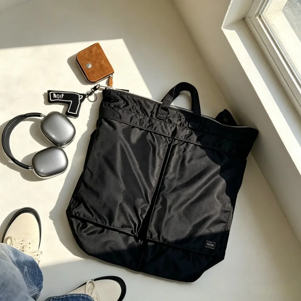 

Nylon Commuter Handbag, Stylish Business Laptop Briefcase, Portable Single Shoulder Bag for Office Work & College Campus