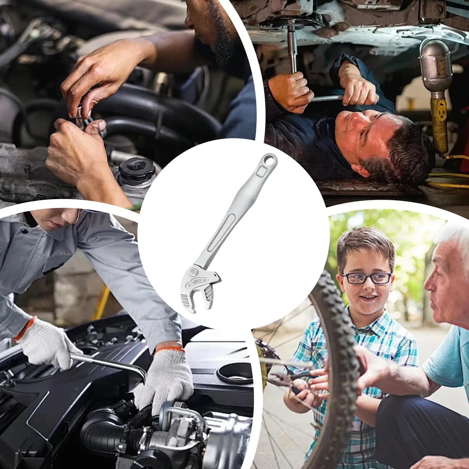 

Разводные ключи Самоблокирующийся гаечный ключ с храповым механизмом для тяжелых условий эксплуатации Тонкий разводной ключ для динамометрических труб Механик Автомобильная сантехника