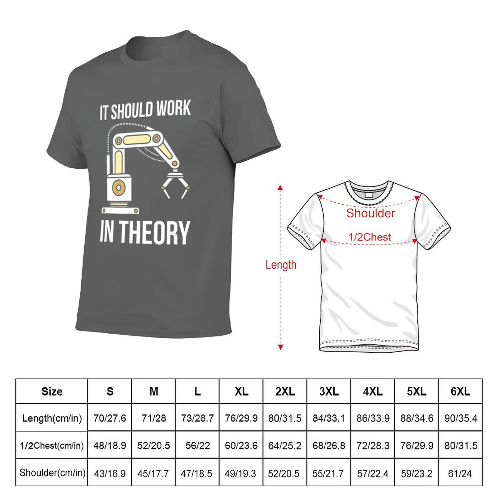 It Should Engineering Robotics Work I Theory In T-Shirt Sport Basic Moisture Wicking Tee