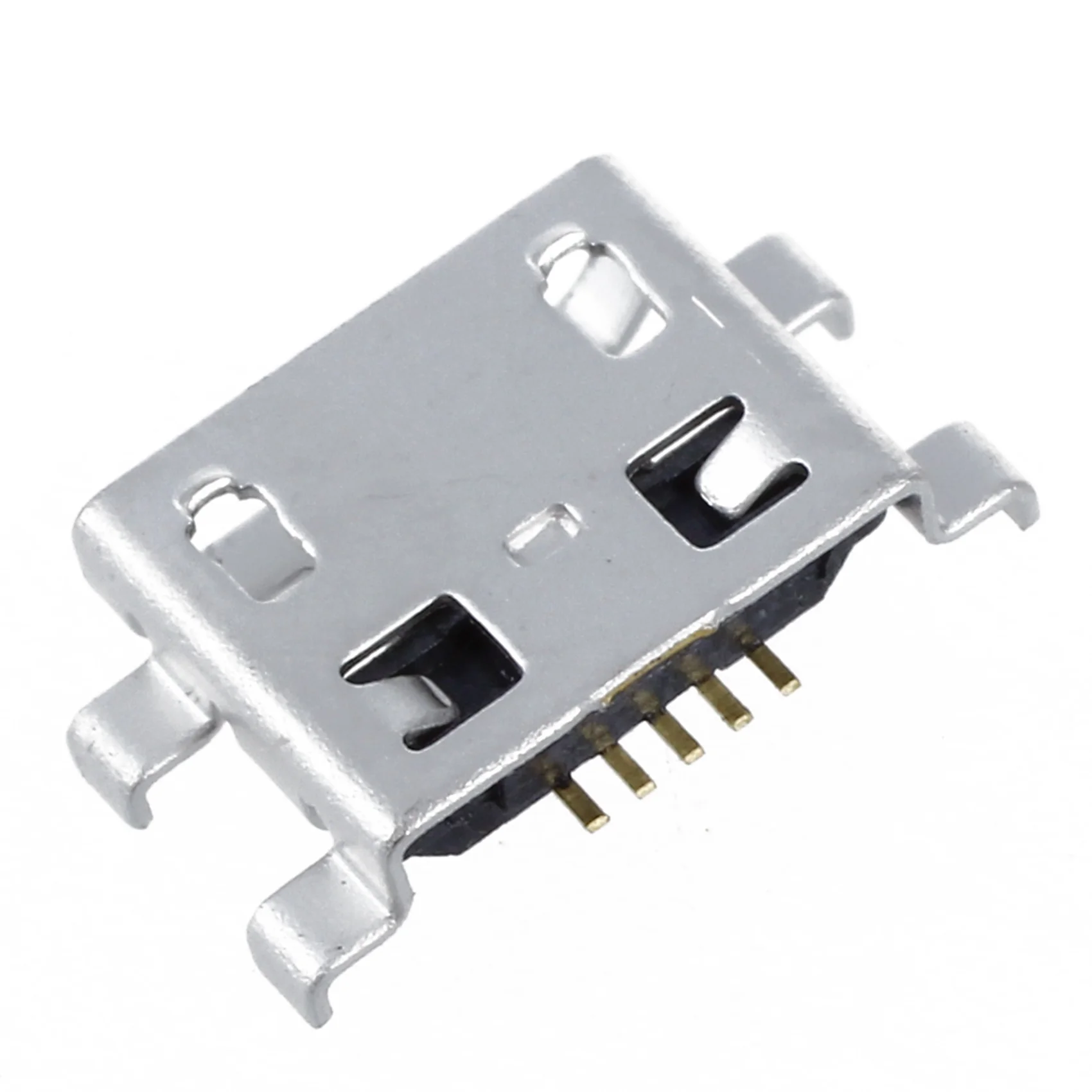 ABUO-20 X Type B Female Silver Mini USB 5 Pin Socket Mount Receptacle Connector