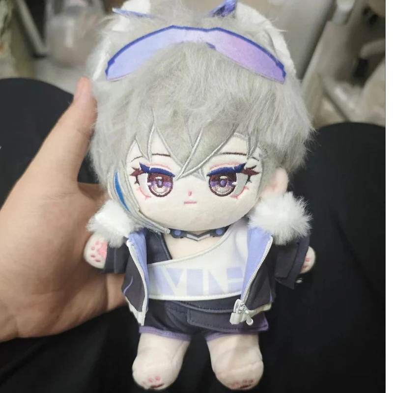 

Stuffed 20cm Anime Honkai: Star Rail - Silver Wolf Duckie / Ao Wu Little Wolf Body Plush Doll Toy Soft Dress Up Cotton Kid Gift