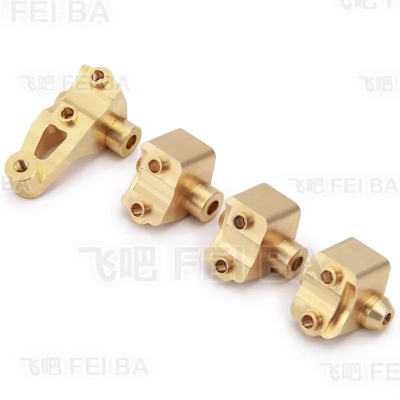 A Set of Metal Brass Front and Rear Keel Pull Rod Fixing Seats for TRAXXAS TRX-4 82056-4 DIY Modification Accessories