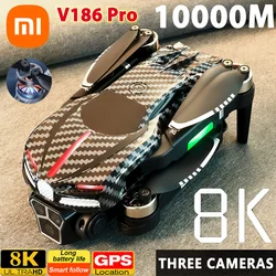 Xiaomi V186 Pro Drone Professional Brushless Motor 8K GPS Dual HD Aerial Photography FPV Obstacle Avoidance Quadrotor UAV 10000M