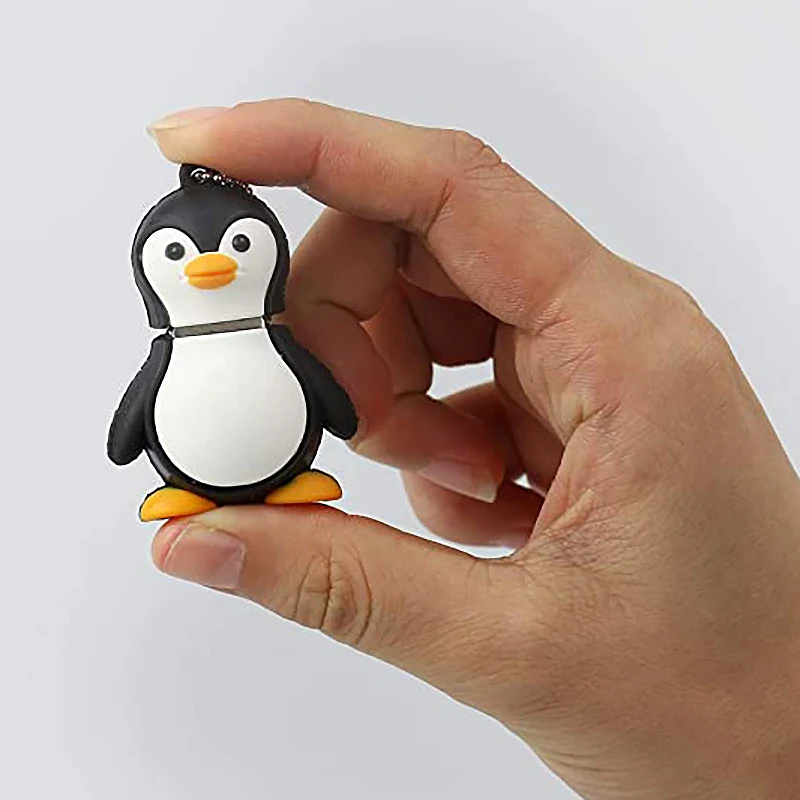 محرك فلاش USB USB 2.0 صغير محمول عالي السرعة محرك فلاش البطريق الصغير جهاز ذاكرة البيانات قرص U