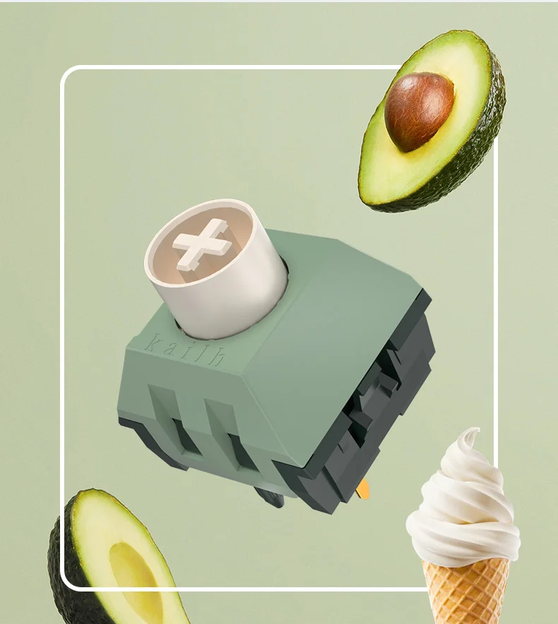 1/3/5Pcs Kailh BOX Avocado Pro Schalter 5Pins Linear Volle POM Benutzerdefinierte Mechanische Tastatur Spiel Switchs DIY Kit Fabrik Geschmiert – Detail 4