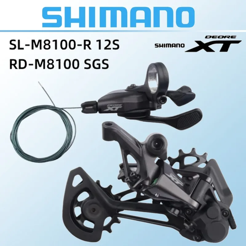 SHIMANO DEORE XT RD M8100 SGS Rear Derailleur SL-M8100 Shifter Lever 12v 2V MTB Mountain Bike SHADOW RD 1x12 speed