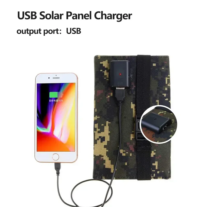 Imagem -03 - Painel Solar Portátil Dobrável Produto Eletrônico Móvel Banco de Potência Acessórios ao ar Livre Impermeável Usb Camping e Caminhadas 200w 5v