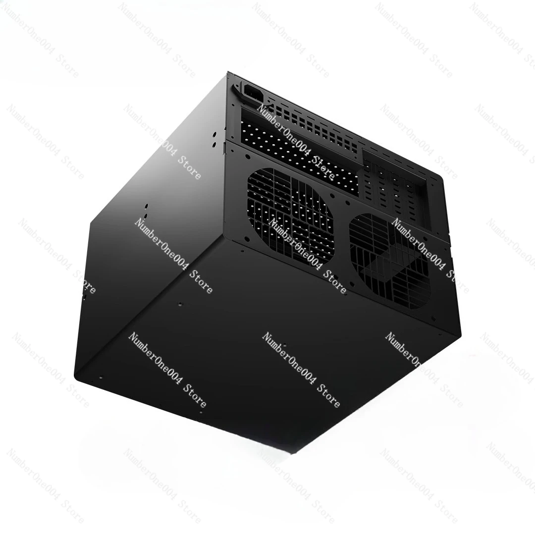 

N10 NAS Chassis 10 + 2 Disk Position MAITX Main Board Black Group, Flying Bull PCI-E 1U Power Supply