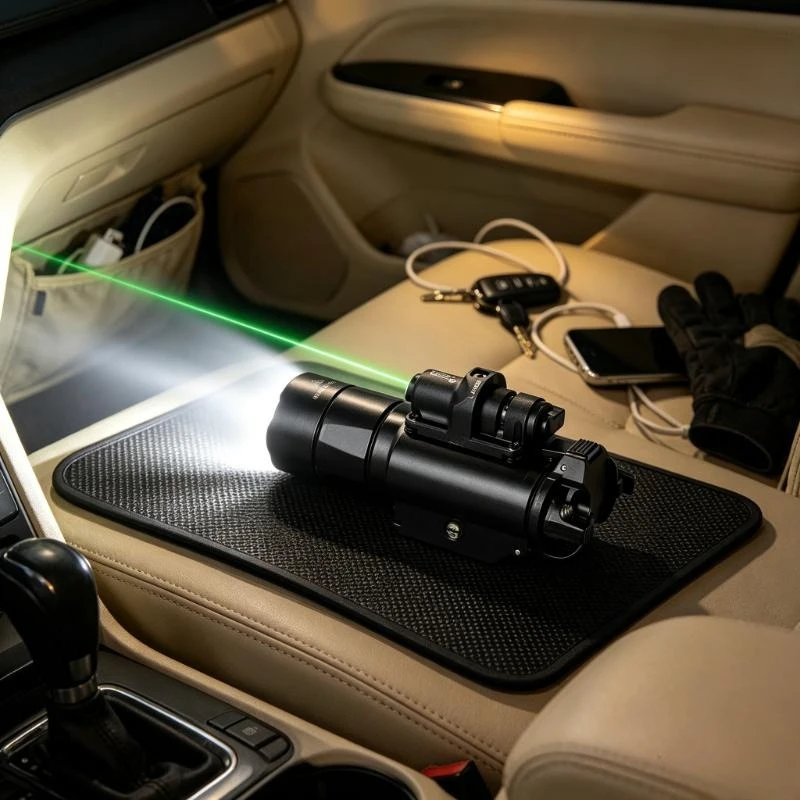 Red Green Laser Zero Tunable Alloy Rail Flashlight X400U For G17 Hobby Model Hand Assembly Accessories
