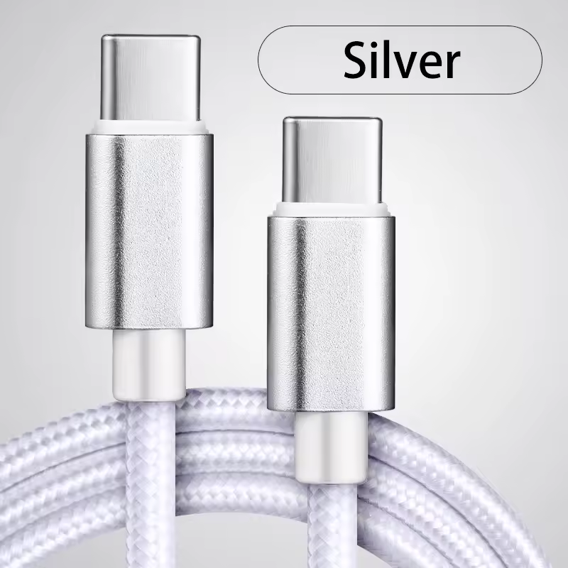 66W 5A Nylon 1m 2m 3m USB C To Type C Fast Charging Cable for Iphone 15 16 Pro Max Samsung S24 Xiaomi OPPO Charging Cable - Image 9