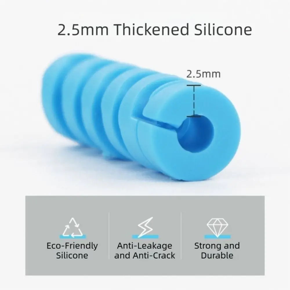 Practical TPR Data Cable Protector Multi-Color Flexible Spiral Cable Winder Anti Break USB Cable Protector For iPhone Phone