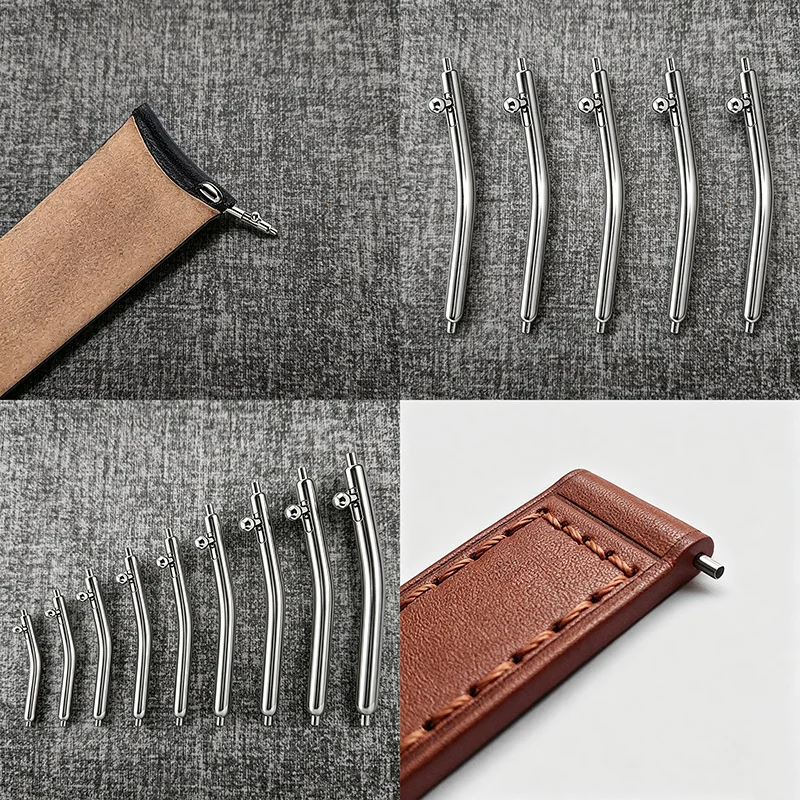 1.5MM Curved Quick-Release Spring Bars Watch Strap Spring Bars Length 16mm 18mm 19mm 20mm 21mm 22mm 24mm Watch Band Quick Pins