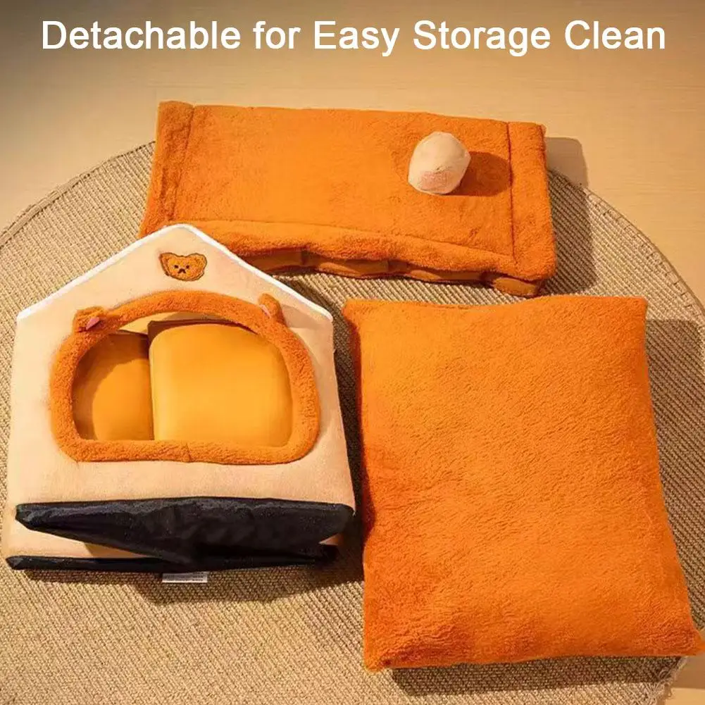 1pcs Cat And Dog House Removable And Washable Small Dog Cat And Dog All Season Universal Warmth Dog House Cat Bed Pet Supplies 