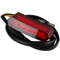 Motorcycle 6 LED Red Tail Light Mini Rear Running Stop Brake Bright Lamp 12V Universal Dirt Bike ATV